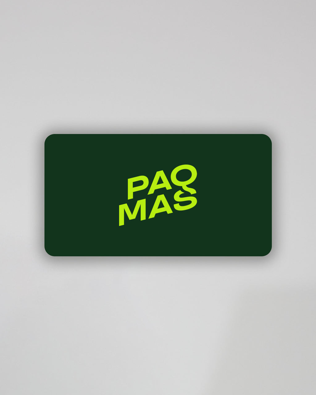 PAQMAS Geschenkgutschein